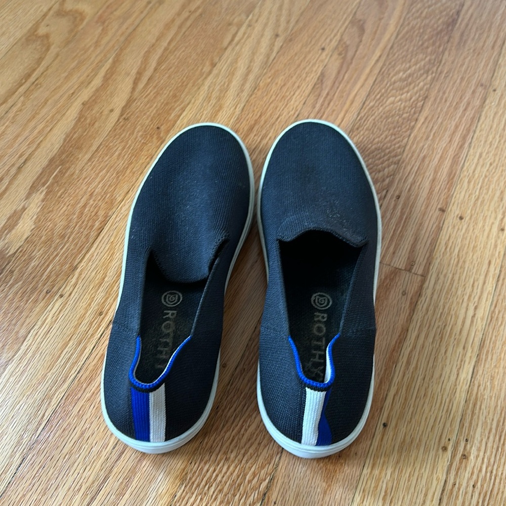 Rothy’s Women’s black slip ons